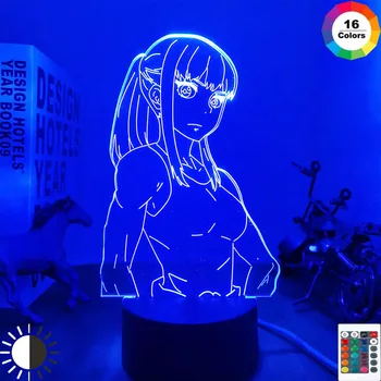 Akryl Led Nočné Svetlo Lampy Anime Oheň Platné pre Spálne Deco Svetlo Manga Darček k Narodeninám Oheň Sila Anime 3d Svetlo Maki Oze