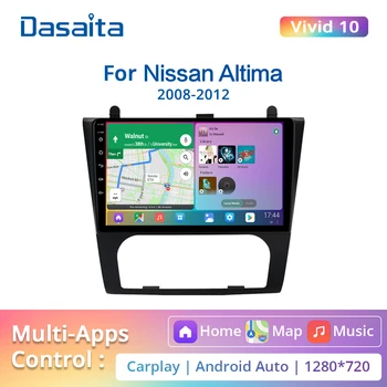 Dasaita Živý Pre Nissan Altima 2008 2009 2010 2011 2012 Car Stereo Android GPS Navigácie Carplay Android Auto Multimediálne 4G 64