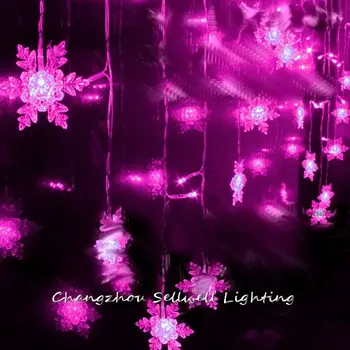 Vianočný Darček Vianočný Strom Dobré!Obchod s odevmi Studio Predviesť Shop Dekorácie Dovolenku Lampa 1*2 m Snehu Led Osvetlenie H039(1)