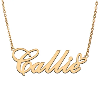 Callie Názov Značky Náhrdelník Osobné Prívesok Šperky, Darčeky pre Mamičky Dcéra, priateľka Narodeniny Vianočný Večierok Prítomný