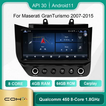 Pre Maserati GranTurismo Rokov 2007-2015 Android 11.0 Octa-Core 4+64 G 10.1 palcový Auto Multimediálny Prehrávač Stereo Prijímač, Rádio autorádia