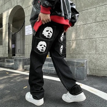4 avatary high street menšiny pánskej módy značky hip hop pekný dizajn vyprážané Ulici džínsy