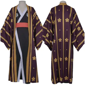 Jeden Kus Trafalgar Práva/Trafalgar D Vodný Zákon Cosplay Kostým Kimono Šaty, Celý Oblek Oblečenie Halloween Karnevalové Kostýmy