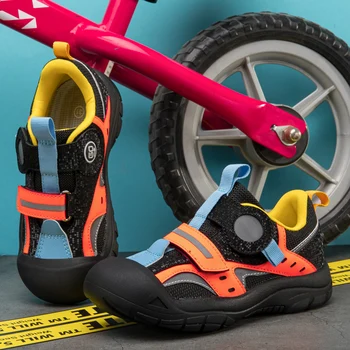 Nové cyklistické topánky detí non-slip priedušná zámok-bez cyklistické športy scooter chlapci a dievčatá rovnováhu na bicykli topánky