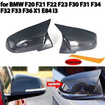 Skutočné Uhlíkových Vlákien Spätné Bočné Zrkadlo pokrytie Čiapky pre BMW Radu 1 2 3 4 X M 220i 328i F20 F21 F22 F23 F30 F32 F33 F36 X1