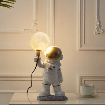 Moderný Lesk Astronauti LED stolná Lampa pre Spálne Deti Miestnosti Reštaurácia, Vstupná Hala Uličkou Posteli Domáce Vnútorné Stôl Dekor