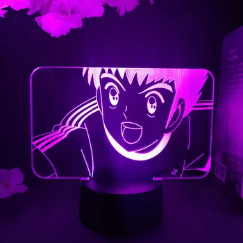 Tsubasa Ozora Figúrka Nočného LED Anime Lampa Roztomilý Miestnosti, Dekoratívne Osvetlenie Ornament Darček pre Futbalový Hráč Začiatočník Vianoce
