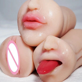 Ženy 3D Veľká Mačička Umelé Skutočná Vagína Análny Muž Masturbator Erotické, Sexuálne Hračky Pre Mužov Sex Bábiky Silikónové reálne 18+ sexy shop