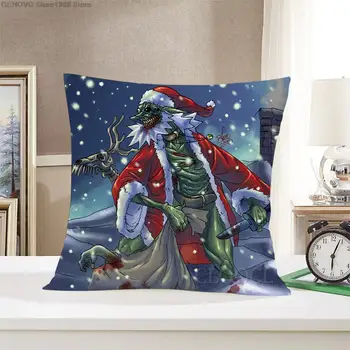 Weihnachten Kissen Abdeckung Cartoon Schneemann Schneeflocke Weihnachten Baumom 3D Druck Kissen Abdeckung Festival Domov Textil