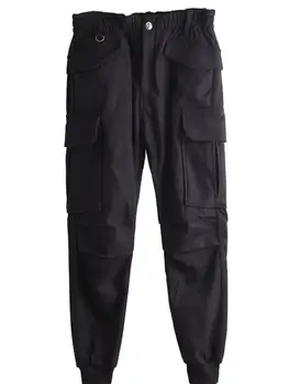 Pracovné nohavice pánske módne značky zovreté v zime nové pánske tenké Legíny všestranný bežné nohavice Plyšové nohavice pánske