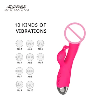 10 Rýchlosť Vibrátor G-Spot Klitorálny Stimulátor Erotické Hračky Vibrátor Dvojité Motory Pošvy Masáž Dospelých, Sexuálne Hračky Pre Ženy