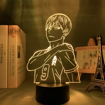 Anime Nočné Svetlo Haikyuu Tobio Kageyama pre Spálňa Decor Nočného Deti Dieťaťa Darček k Narodeninám Manga 3d Lampa Kageyama Haikyu