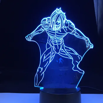 Anime 3d Svetlo Útok na Titan Stolové Svietidlo pre Domáce Dekorácie Darček k Narodeninám Manga Útok na Titan LED Nočné Svetlo Lampy