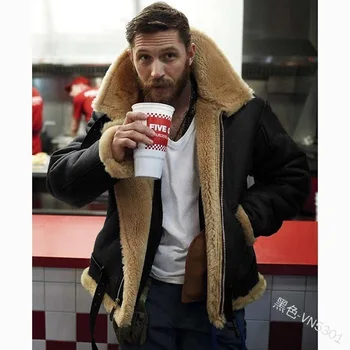 Zimné pánske Nové Bunda Slim Fit Fur Jedného Človeka Bunda Stredne Dlhý Pribrala Kabát Oblečenie 2022 Mužov Kabát Plyšové