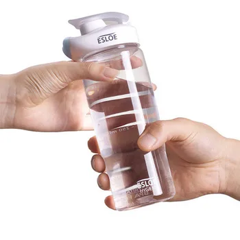 17 oz Vonkajšie Športové Fľaše ESLOE Zdieľať Pohár Anti-Lip Transparentné Fľašu Kreatívny Darček Fľaša 500 ml