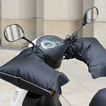 Nepremokavé 1 Pár Premium ATV Riadidlá Chránič Rukavice Čierne Motocyklové Rukavice Rainproof na Motocykel