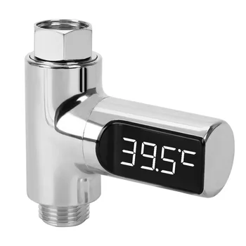 Pre Domáce Sprcha Kúpeľňa Prietok Self-Generovanie Teplota Vody Meter Monitor Pre Starostlivosti o Dieťa Teplota Detektora LCD Digitálny