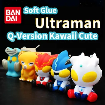Bandai Ultra Šťastný Záhrada Ultraman Tiga Zero Rosso Blu Gomora Cudzie Baltan Mäkké Lepidlo Bábika Darčeky Toy Model Anime Postavy Zbierať