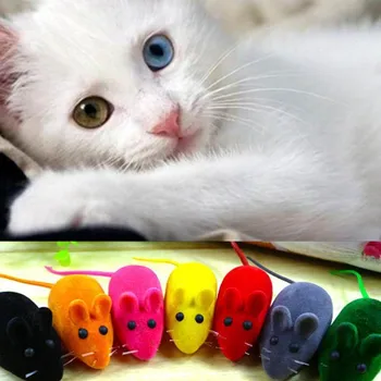 1Pc Nové Veľkoobchodné Vtipné Mačku Hračka Hot Predaj Malú Myš Realistické Zvukové Hračky Pre Mačky Pre Psa Pet Mačiatko Pet Prehrávania (Náhodné Farby)