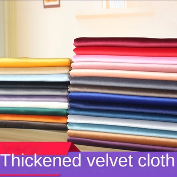 Velvet Textílie Podľa Meter pre Šitie Gauč Zahŕňa Oblečenie, Záclony Jednej Strane Krátke Plyšové Handričkou Pribrala Obyčajný Polyester Modrá
