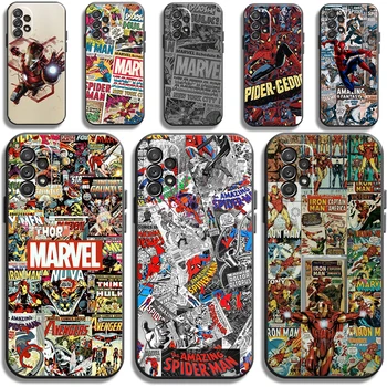 Marvel Avengers LOGO Telefón Prípadoch Pre Samsung Galaxy A22 5G A31 A72 A52 A71 A51 5G A42 5G A20 A21 A22 4G A22 5G A20 A32 5G A11