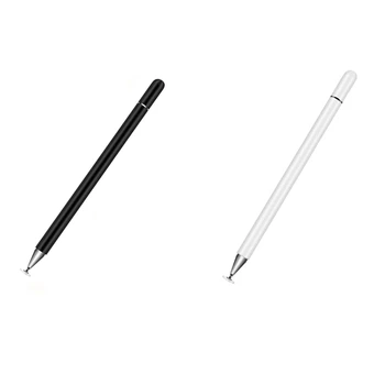 2X Stylus Pen Kontakt Obrazovky Rysovacie Pero Pre Android IOS Ipad, Iphone, Samsung Huawei Tablet Lenovo Xiao Bielej a Čiernej farbe