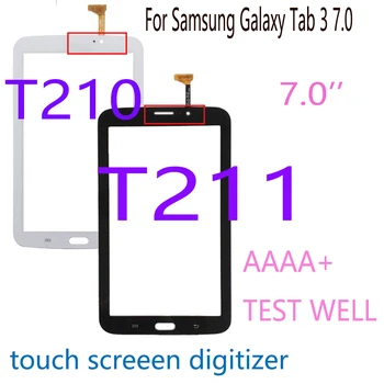 Tablet Dotykový Displej Pre Samsung Galaxy Tab 3 7.0 T210 SM-T210 P3200 SM-T211 T211Touchscreen Digitalizátorom. Panel Predného Skla nie LCD