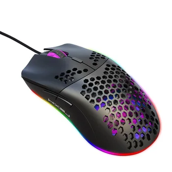 Otvor myši RGB svetelný makro programovanie hernej myši 6 tlačidiel môžete vypnúť svetlá 6400DPI gaming mouse