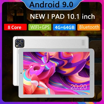 2023 Nový 10.1-Palcový 4G+64 GB Tablet PC 8 Jadro WiFi Tablet PC Android 9.0 Dual SIM Zadný Fotoaparát 5.0 MP IPS Hovoru Telefón, Tabliet