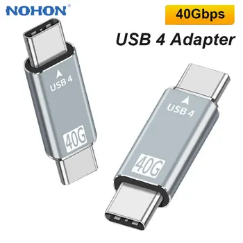 NOHON USB4 USB C Typu C Adaptér Samec Samec Thunderbol 3 40Gbps Typ-C Converter pre Samsung Notebook Macbook