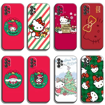 Hello Kitty Vianočné Telefón Prípadoch Pre Samsung Galaxy A51 4G A51 5G A71 4G A71 5G A52 4G A52 5G A72 4G A72 5G Mäkké TPU