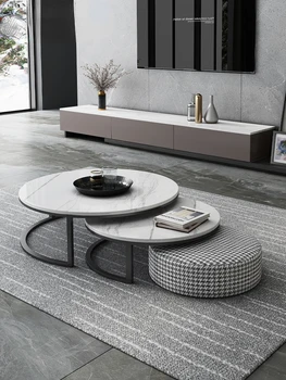 Autor čaj stôl TV kabinet zmes kolo jednoduchá obývacia izba malých rodinných Nordic Light luxusný čaj stôl