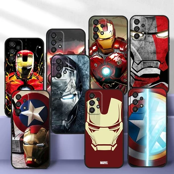 Hrdina Marvel Pohode Iron Man Pre Samsung Galaxy A73 A52S A72 A71 A51 A52 A12 A22 A32 A21S 4G 5G Silikónové Mäkké Čierne Telefón Prípade