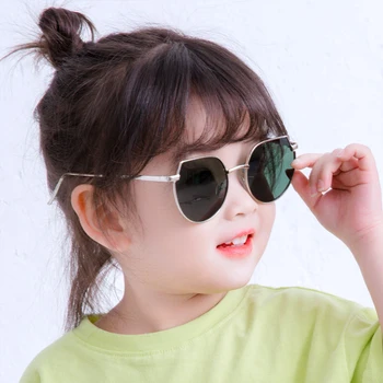 Deti Kovové slnečné Okuliare pre Dievčatá Ročník Nepravidelný Roztomilé Dieťa Slnečné Okuliare Uv400 Deti, Dojčenská Oculos Gafas De Sol Mujer 2020