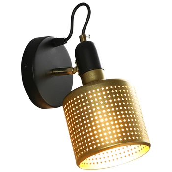 Nordic LED Nástenné Svietidlo Moderného Zlata Železo Otočiť Sconce Osvetlenie v Obývacej Spálne Stenu, Nočné Svetlo Loft Domova Luminaria