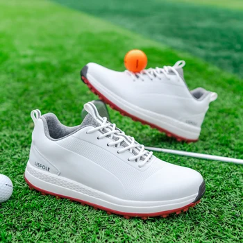 Nové Luxusné Golfové Topánky Mužov Ľahká Váha Golf Nosí pre Mužov Vonkajšie Pohodlné poltopánky Golfistov Proti Sklzu Športové Tenisky