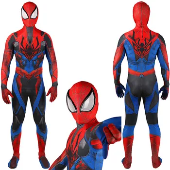 Marvel Spiderman Kombinézu Cosplay 3D Tlačené Superhrdina Zentai Spandex Halloween Kostým Karneval Party Plnej Jumpsuit