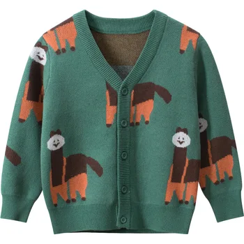 batoľa sveter bunda, kabát cartoon ovce mäkké bavlnené sveter pre 1-8years dieťa, dojčenská chlapcov dievčatá sveter oblečenie