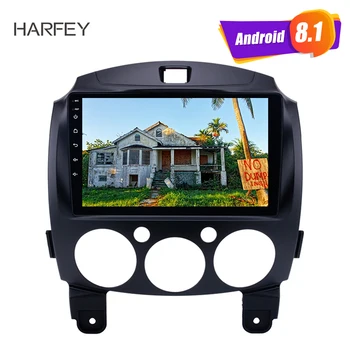 Harfey 9 autorádia GPS Navi Android 8.1 pre 2007-2014 MAZDA 2/Jinxiang/DE/Tretej generácie s technológiou Bluetooth USB WIFI OBD2 DVR