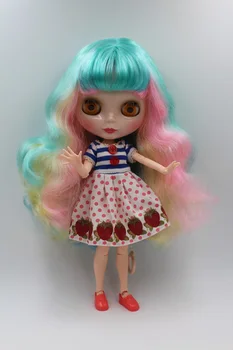 Doprava zadarmo BJD spoločné RBL-217J DIY Nahé Blyth bábika narodeniny darček pre dievča, 4 farby, veľké oči bábiky s krásne Vlasy roztomilá hračka