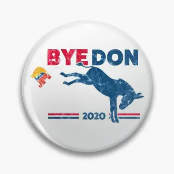 Byedon Bye Bye Donald Trump Soft Tlačidlo Pin #Prispôsobiteľné Zábavné Oblečenie Móda Tvorivé Klobúk Odznak Dekor Ženy Klopě Pin Darček