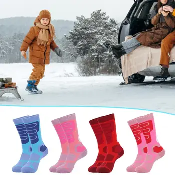 1 Pár Tepelnej Ponožky Opotrebovaniu Pohodlné, Vysoko Elastické Teplé Dlho Kolená Vysoké Snehu pre Vonkajšie Snehu Ponožky Tepelnej Ponožky