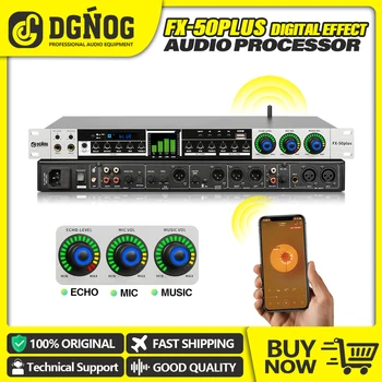 DGNOG Digitálny Zvukový Efekt Procesor Karaoke Bluetooth Profesionálny Mikrofón, Zvuk Echo Efekt Systém pre Domáce Strany