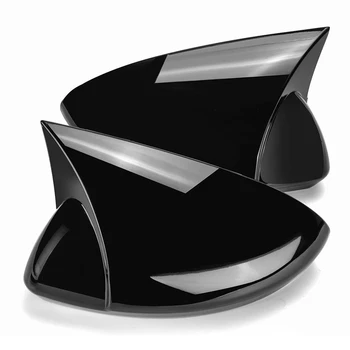 Auto Lesklej Čiernej Ox Horn Spätné Bočné Sklo, Zrkadlo Pokrytie Výbava Rám, Bočné Zrkadlo Čiapky Pre Renault Megane 4 MK4 2016-2020
