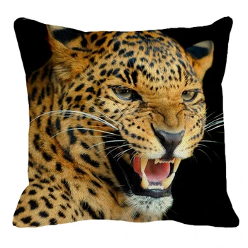 XUNYU Leopard Obliečky na Vankúš Sofa Dekoratívny Vankúš Animal Vzor, Štvorcový Vankúš 45X45cm BZ216
